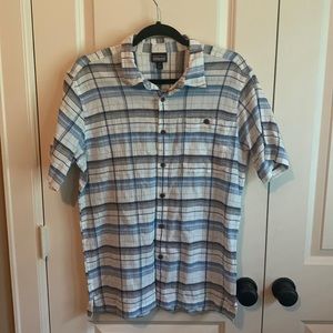 Patagonia Organic Cotton Short Sleeve Button Down Shirt Medium